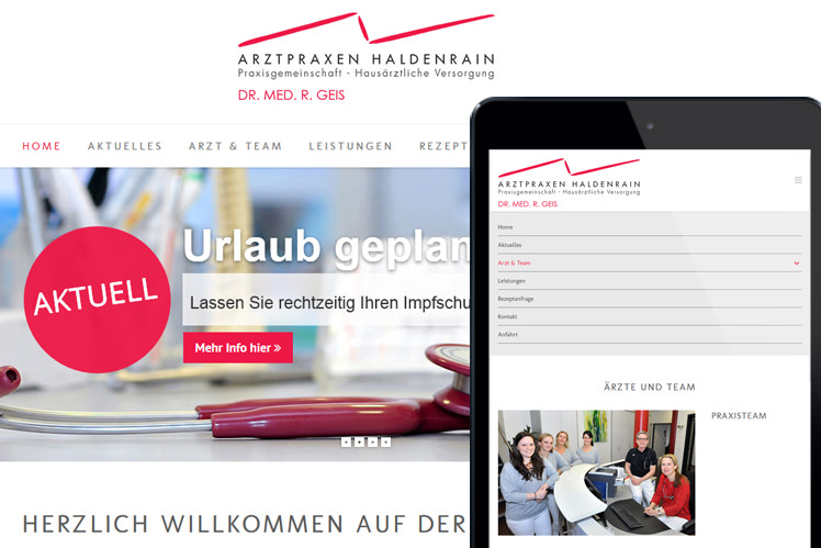 Hausarzt Praxiswebsite erstellen lassen in Stuttgart