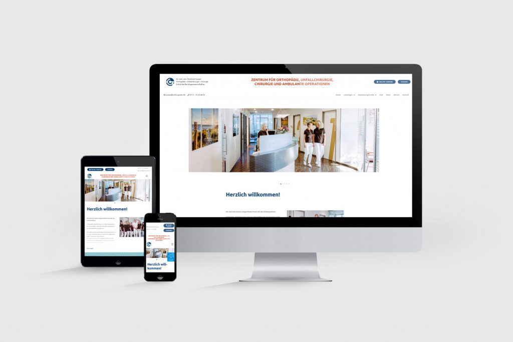 Arztwebsite Praxis Homepage erstellen lassen Stuttgart Webdesign Praxiswebseite