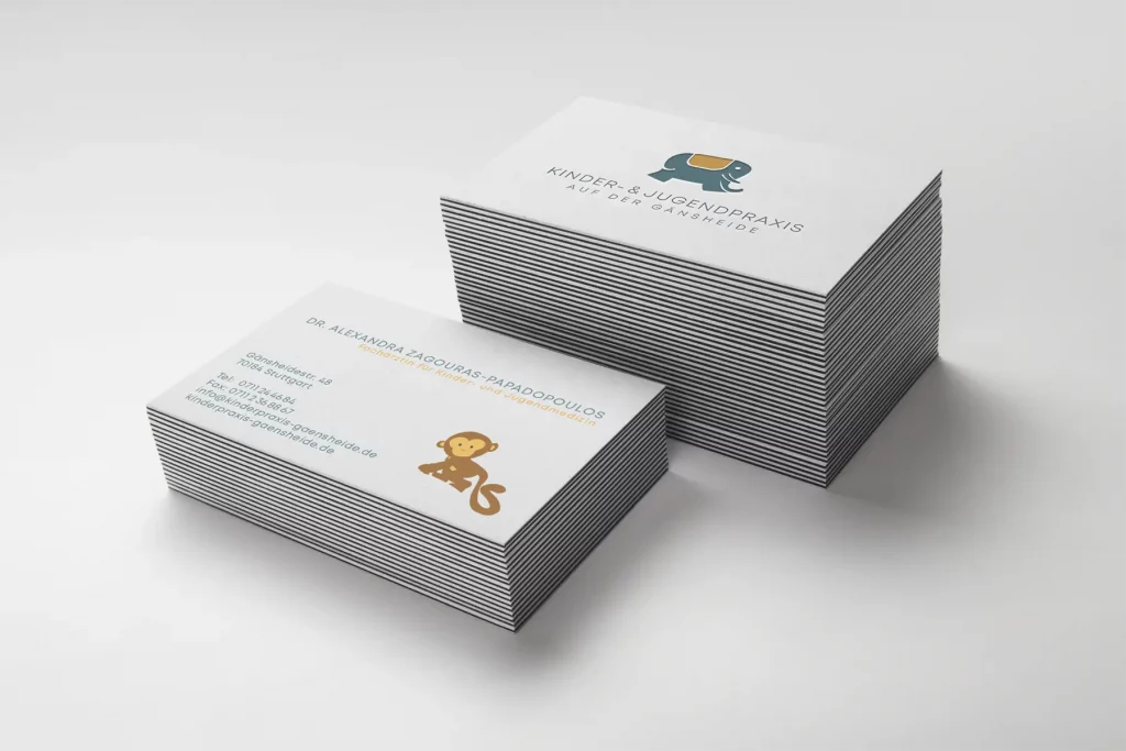 Visitenkarten Kinderarzt Praxis